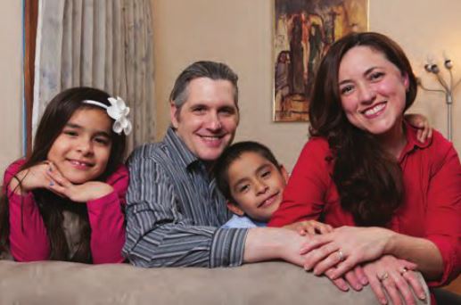 The DiCamillo Family are pictured at their home in New Jersey